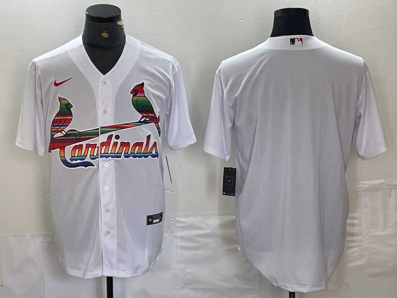 Men's St Louis Cardinals Blank White Rainbow Stitched MLB Cool Base Nike Jersey,We sell and wholesale Men's St Louis Cardinals Blank White Rainbow Stitched MLB Cool Base Nike Jersey on line form chian!